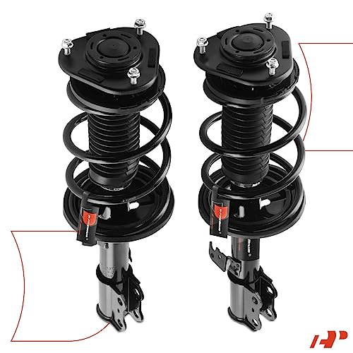 A-Premium Front Complete Strut Assemblies with Coil Springs, Set of 2 - style: Front Strut Assembly fit Corolla 2003-2008