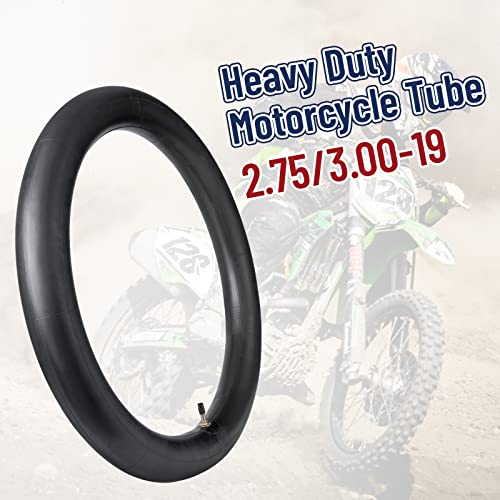 Heavy Duty 2.75/3.00-19 Inner Tube 80-19 100-19 Dirt Bike Tubes with TR4 Straight Valve Stem Replacement for CRF KLX TTR Motocross Pit Dirt Bike Motorcycle 2-Pack