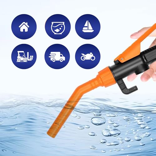 Fuel Transfer Pump Battery Powered - Siphon Pump for Gasoline Transfer Pump - High-Flow 2.2 GPM Electric Oil Pump and Fuel Pump for Liquid Transfer Pump Multi use Water Pump
