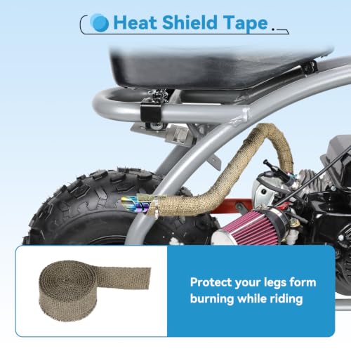 EOPOAYl Mini Bike B200RSV Exhaust Pipe Kit for Predator 212 Coleman B200R - color: Rainbow
