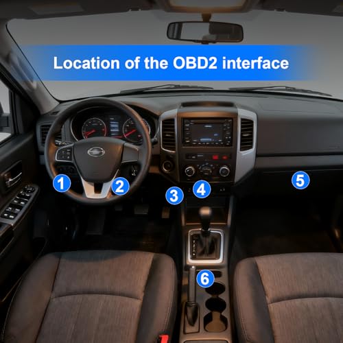 OBD2 Scanner Bluetooth for iPhone/Android-Auto Diagnostic Tool