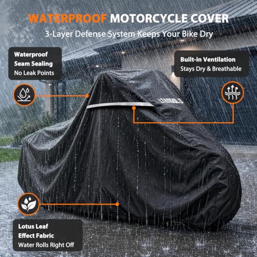 Motorcycle Cover for Harley Davidson Sportster Softail Honda Rebel