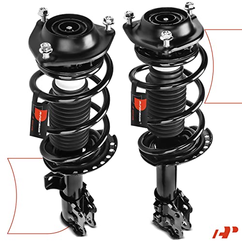 A-Premium Front Complete Strut Assemblies with Coil Springs, Set of 2 - style: Front Side