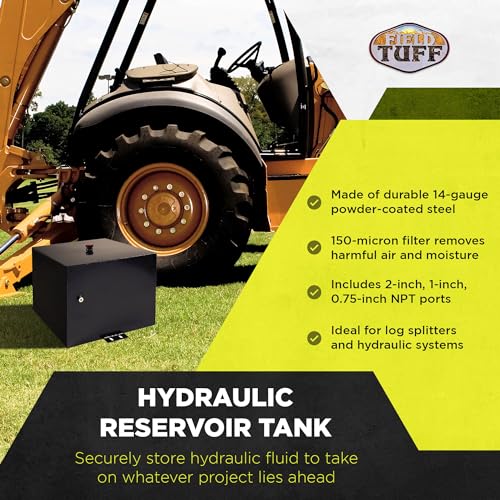 Field Tuff 14 Gauge Welded Steel Hydraulic Reservoir Tank, Black, 20 Gallon - size: 20 Gallon