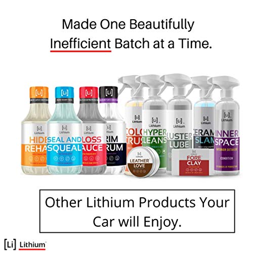 Lithium Seal and Squeal Car Paint Restorer, Polish and Sealant for Incredible Shine - Curable Amino Functional Polymers Fused with Si02 Ceramic Nano Technology - Lasts for up to 12 Months (16 oz)