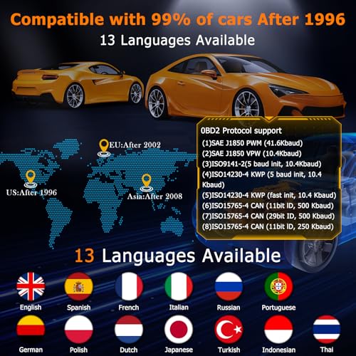 TopDiag T400 4-in-1 OBD2 Scanner Diagnostic Tool, Car Diagnostic Tool, 12V Battery Tester Check Engine Code Reader, Relay Tester, Fuel Injector Tester for Any Vehicle with an OBDII Port - color: T400-BLACK