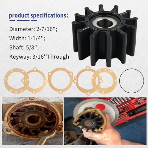 09959K-SHW 12 Blade Impeller Kit Compatible with Sherwood Sierra Yamaha