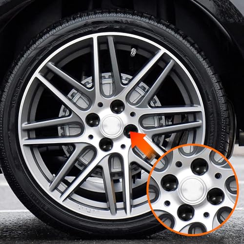 20PCS Lug Nut Covers, Rust-Proof Black Hex LugNut Covers with Removal Tool, Wheel Nuts Caps for Wheel Bolts Protection and Decoration, Wheel Bolts Accessories for Cars SUVs (17mm) - size: 17mm