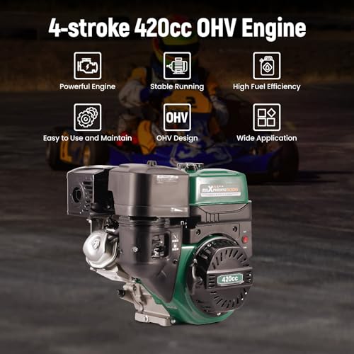 maXpeedingrods 420cc Gasoline Engine, 4 Stroke OHV Horizontal - style: 420cc+Recoil Start