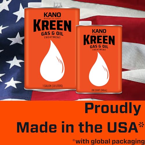 Kroil Kreen Gas & Oil Treatment - Engine Cleaner Additive - Improves Compression, Reduces Oil Use & Removes Carbon Deposits - for Gas & Diesel - Can - 1 gal - 1 Pack (KR011)
