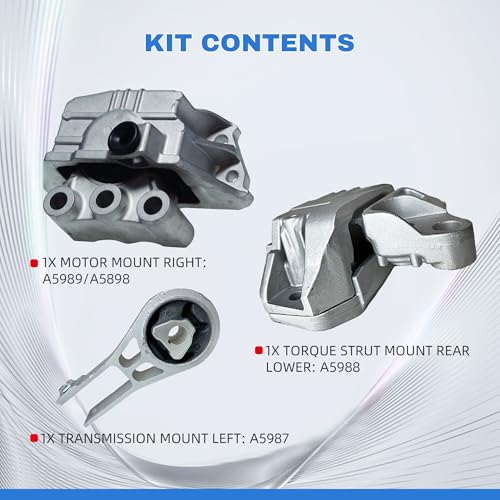 Front & Rear Engine Mount Kit Motor Mount - size: For 2018-2020 Jeep Compass