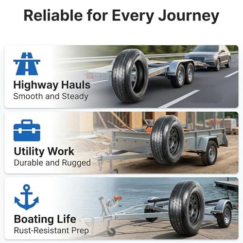 eCustomrim 2-Pack ST205/75R15 DEEP TREAD Radial Trailer Tire Load Range C