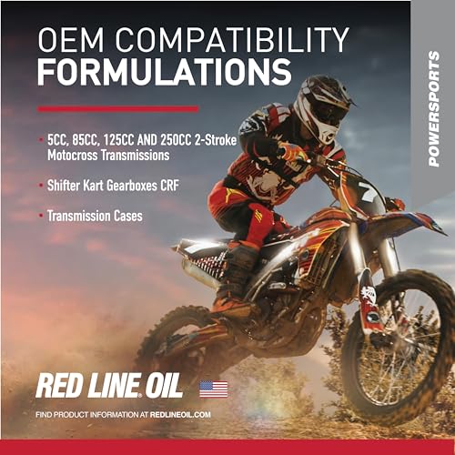 Red Line 42704 80W Synthetic Motorcycle Gear Oil with Shockproof - 1 Quart