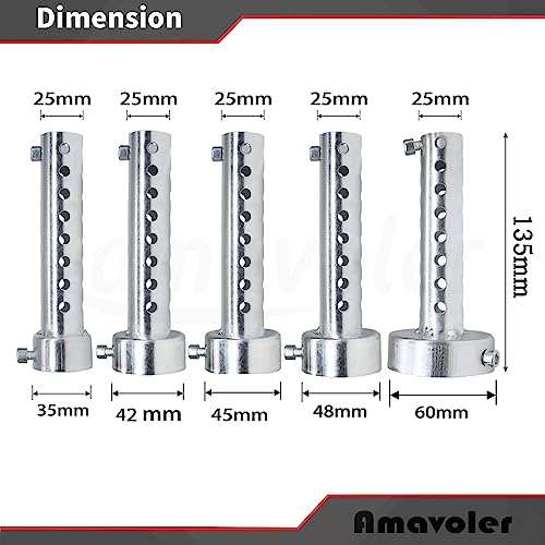 2 Pcs Motorcycle Exhaust Silencer Motorbike Muffler Insert Baffle Silencer Universal (silver-60mm,2Pcs) - color: silver-60mm