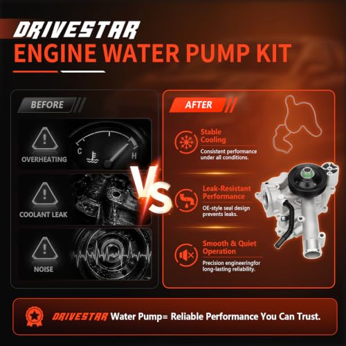 AW6341 Engine Water Pump Kit for Ram 1500 2500 3500 5.7L - size: AW6341