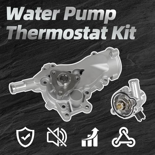 AW6662 Water Pump & Thermostat Housing Assembly 902-808 Compatible with Chevy Cruze 2011-2016, Trax 2013-2020, Sonic 2012-2020, Buick Encore L4 1.4L Replace OE 55486342 25200455