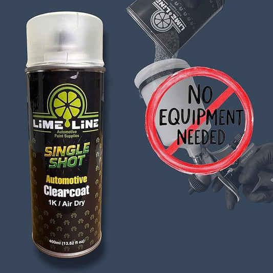 LiME LiNE 1K High Gloss Clear Coat Automotive Spray Paint/Aerosol, Fast Drying, Acrylic Urethane Clearcoat (Pack of 2) - color: Pack of 2