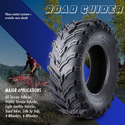 ROADGUIDER Set of 2 New ATV UTV Tires 27x9-12 27x9x12 6PR - size: 27x9-12