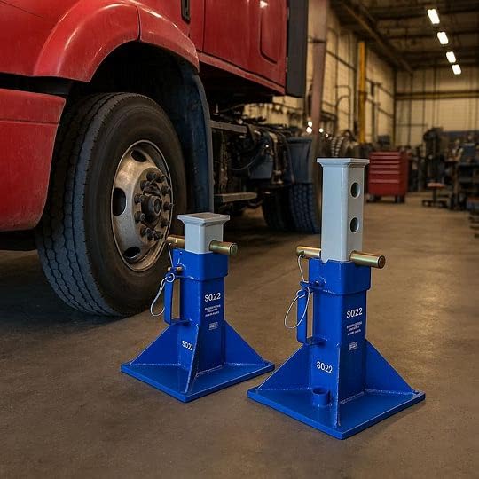 OTC S022 22-Ton Capacity Jack Stands - 13-7/8" to 19-7/8" Min/Max - Pair