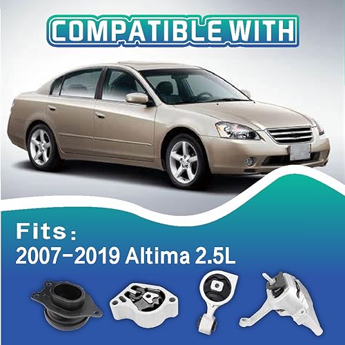 Engine Motor and Transmission Mount Kit Compatible with 2007-2017 Altima - size: 2007-2017 Altim