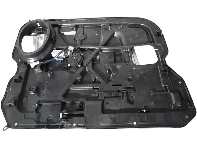 Front Left Driver Side Power Window Motor Regulator and Panel Assembly - Compatible with 2013-2018 Ram 1500