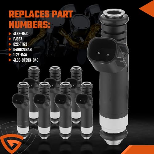 Fuel Injectors 8PCS Fit for Ford F-150 Explorer 4.6L V8 - size: 4L3Z9F593BA 8PCS