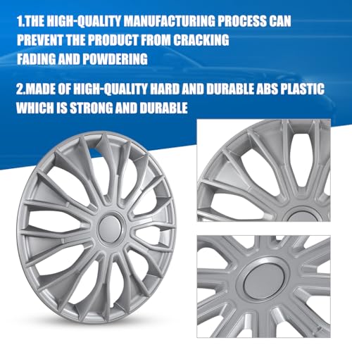ROXX 16" Hubcap Wheel Cover for R16 Hub Caps Universal Wheel Rim Cover - color: 5086(Lacquer), size: 16 INCH