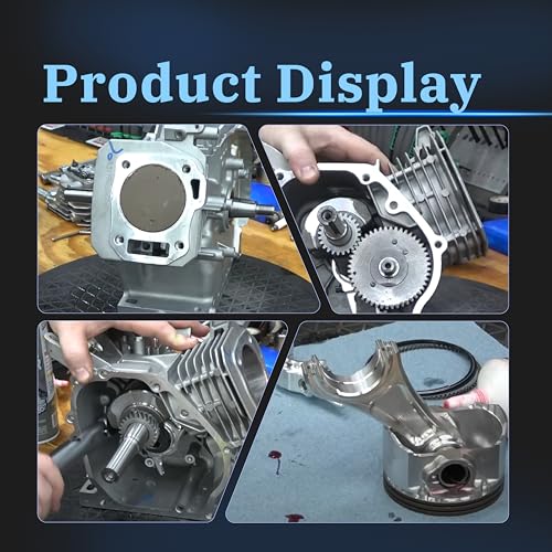 55mm Stroker Crankshaft 3.308" Billet Aluminum Connecting Rod 70mm Ceramic Coated Flat-Top Piston Stroker Rotating Assembly For Predator 212cc Hemi Engine Go Kart Mini Bike Silver - color: Silver
