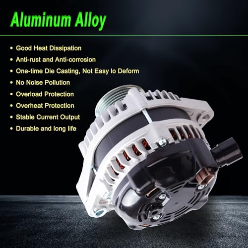 Alternator Compatible with 2008-2012 Accord 10 Accord Crosstour 3.5L - size: 2008-2012 Accord
