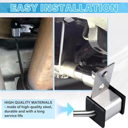 Universal Exhaust Hanger Rod Heavy-duty Stainless Steel Exhuast Pipe Hanger Rod Weld On Exhaust System- 3/8" Rod 10" Long(2 PCS) - size: 2 Pack
