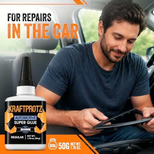 Automotive Super Glue Liquid 1.75 oz - Car Interior Instant Adhesive - style: LIQUID 1.76 Fl.Oz.