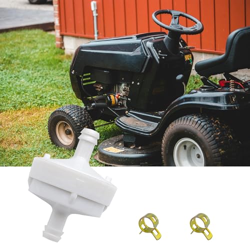 Strongthium 4PCS 394358s Lawn Mower 1/4" Inline Gas Fuel Filter with Clamps - size: white 4pcs