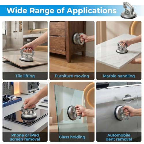 Aluminum Car Dent Puller Kit, Heavy Duty Dent Remover Tool for Car, Car dent Repair kit, Suction Cup Dent Puller, Dent Puller Kit Auto Body Dent Remove, Car Dent Suction Puller
