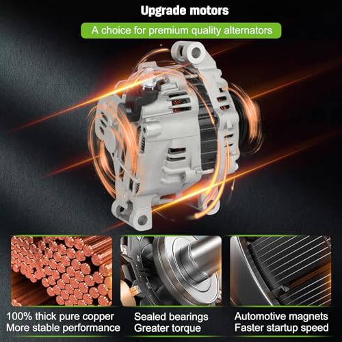 SCITOO 120A New Alternator Fits for Mitsubishi for Outlander 07-15 V6 3.0L - size: Small, style: 11317 Alternator