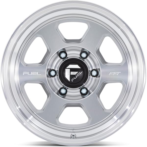 Fuel 1PC D860 17X8.5 6X5.5 MACH -10MM - FC860DX17856810N - color: MACHINED, size: 17X8.5, 6X5.5, 4.36, -10mm