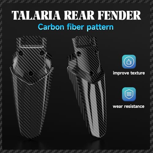 CHANGCHENG Rear Fender Protector for Talaria - Motorcycle Fender Mudguard - color: Carbon Fiber Pattern