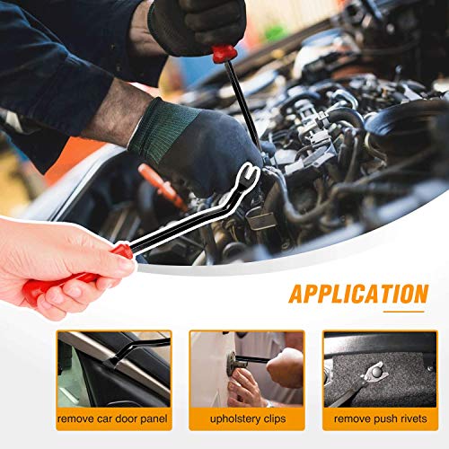 GOOACC 480PCS Bumper Retainer Clips with Fastener Remover Car Plastic Rivets Push Kit -Door Trim Panel for Toyota GM Ford Honda Acura Chrysler - color: 480Pcs Clips + Remover