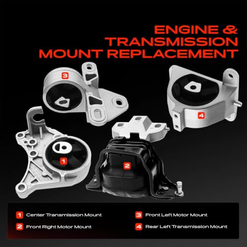 A-Premium Engine Motor Mount and Transmission Mount Kit, Set of 4