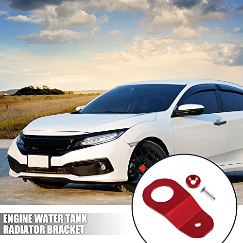X AUTOHAUX Engine Water Tank Radiator Bracket Radiator Stay Mount Bracket and Washer Kit for Honda Civic 1996-2000 Aluminum Alloy Red 1 Set - color: Red