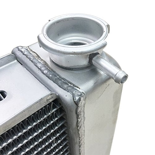 JSD 2 Row Single Pass Universal Aluminum Racing Radiator Overall 24" x19" x3" Compatible with Chevy GM SBC BBC - size: 24" x19" x3"