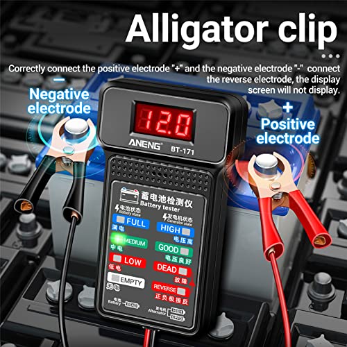 12V Car Battery Tester Digital Alternator Voltage-Analyzers Diagnostic Tool Charging Cranking System Tester Car Battery Analyzer Tester