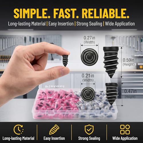 Tire Repair Rubber Nail Kit - 30PCS with 2 Sizes, Storage Box & Screwdriver - for Car, Truck, Motorcycle & More