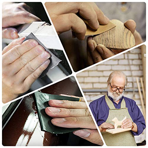 25PCS Sandpaper, Wet Dry Sandpaper, High Grit 1000 2000 3000 5000 7000 Sandpaper Sheets Assortment for Wood Metal Polishing Automotive Sanding, 9 x 3.6 inches - size: 1000-7000 Grit, 25 Sheets, 9 x 3.6 inches