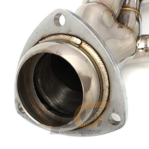 Exhaust Headers, Shorty Headers for 2002-2013 Silverado Sierra Tahoe Yukon Suburban Avalanche Escalade 4.8L 5.3L 6.0L 6.2L LS V8, 304 Stainless Steel, Polished, 1-5/8 in. Primary Tubes, Bolt-on Fit