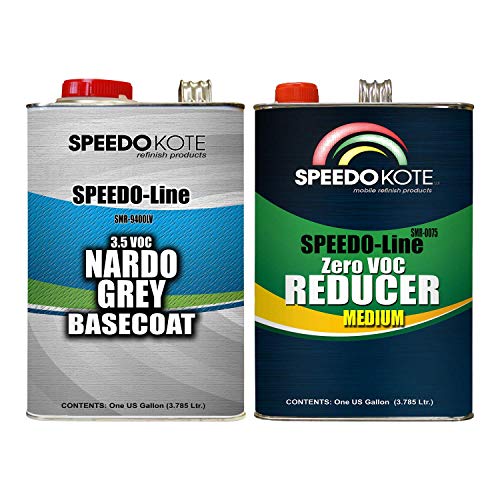 Speedokote Nardo Grey Base Coat Kit, 2 Gallon Kit, Basecoat & Medium Reducer, SMR-9400LV/0075
