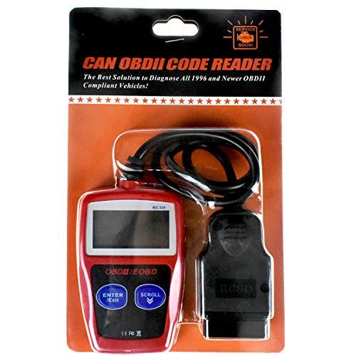 MS309 OBD2 Scanner Check Car Engine Light Fault Code Reader, Universal OBDII Diagnostic Scan Tool Read Clear Trouble Codes, View Freeze Frame Data, OBDII CAN Diagnostic Scan Tool