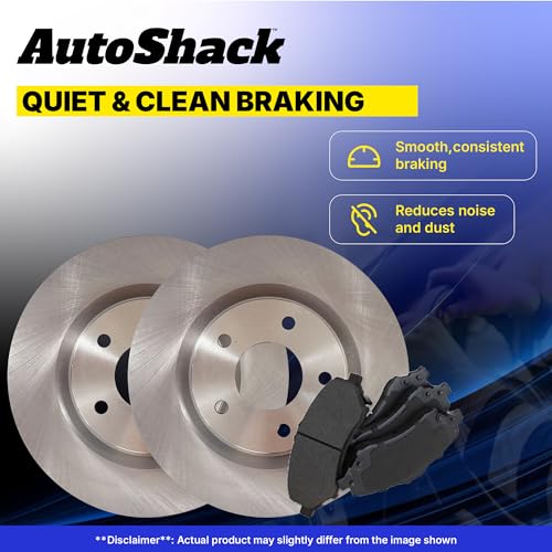 AutoShack Front & Rear Brake Rotors & Ceramic Pads for Toyota Sequoia 2007