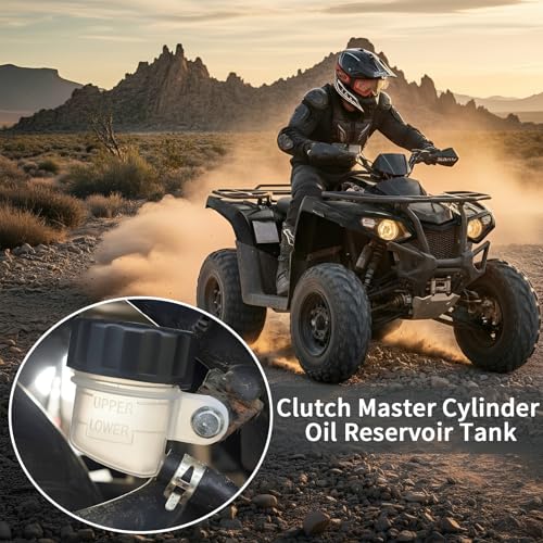 Clutch Master Cylinder Fluid Reservoir Replacement, Motorcycle Hydraulic Clutch Oil Cup, Universal Fit for Dirt Bike ATV Pit Bike, ABS Leak-Resistant Design