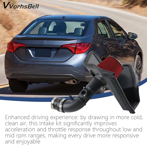 Cold Air Intake Kit for 2009-2017 Toyota Corolla/Scion iM 1.8L - size: 2009-2017 Toyota Corolla / 2016-2017 Scion iM 1.8L