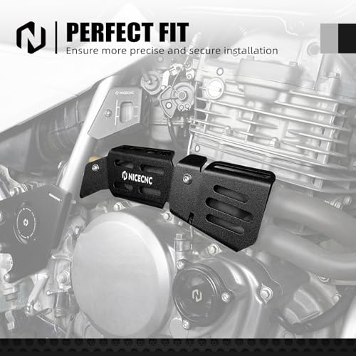 NICECNC Motorcycle Escape Pipe Guard Cover Shield Heat Black - color: black